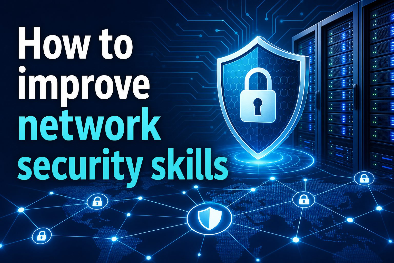 Person reviewing network security dashboards and threat alerts on multiple monitors